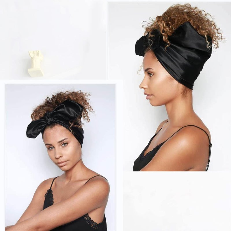 vimate 35" Square Silk Like Head Scarf - Women's Fashion Silk Feeling Scarf for Hair Wrapping and Sleeping at Night. - Image 5